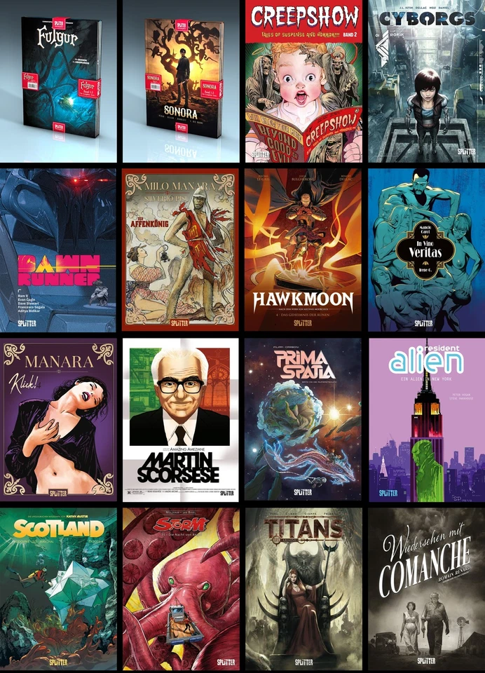Splitter Comic Neuheiten November 2025 zur Auswahl
