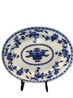 MINTON England Oval Delft Blue & White Turkey/Roast Platter 15" L X 12"W