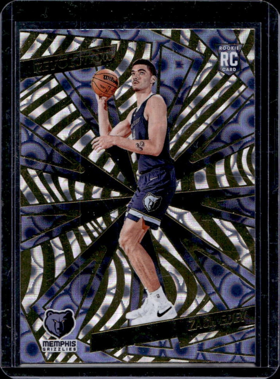 2024-25 Panini Revolution Zach Edey RC Groove Rookie #134 Grizzlies