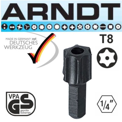 T8 Torx Schraubendreher Bit Sicherheit Torx Stern Bit mit Loch manipulationssicher S2 Stahl