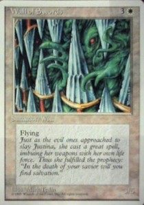 Wall of Swords - Fourth Edition: #55, Magic: The Gathering Nm R42