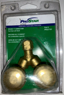 PROSTAR VALVED ''Y'' CONNECTION PRS27101 BRASS 200 PSI MAX 9/16''-18 THREADED PORT