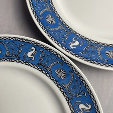 Duo / paire d'assiette à dessert en porcelaine italienne TOGNANA Diam~19.3cm