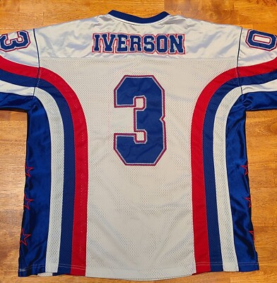 Allen Iverson #3 Reebok Limited Edition Football Jersey Men's 2XL
