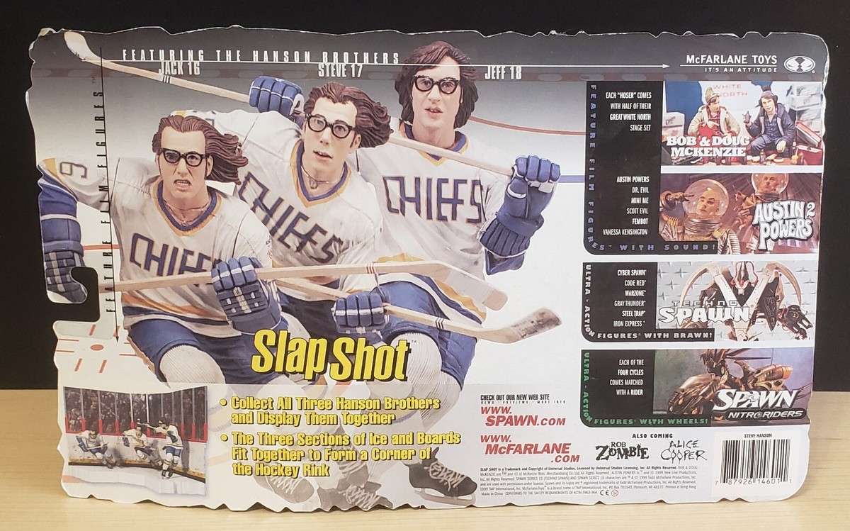 UNOPENED McFarlane Toys SLAP SHOT The Hanson Brothers Hockey Jack