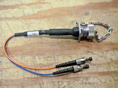 Amphenol CF-826011-2P Circular Stainless Steel 2-Pin Fiber Optic Connector