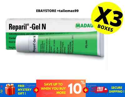 3 X Reparil Gel N 40g Anti-Inflammatory, Pain Relieving & Swelling