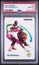 1991 SKYBOX NBA BASKETBALL CARD TIM HARDAWAY #90 WARRIORS PSA 10 GEM MINT POP 17