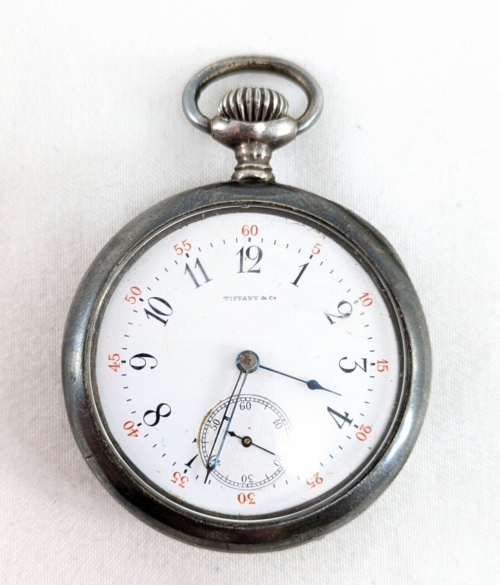 希少 Tiffany アンティーク振り子置き時計★ジャンク品★ 晃】Tiffany ティファニークロック FHS 天使図置時計 ゼンマイ式