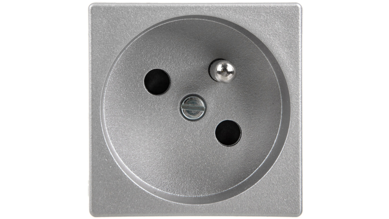 Simon Connect Socket K45 single w / u 16A IP20 anodized aluminum K22 / 8 /T2UK