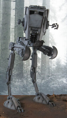 Articulating AT-ST Star Wars Black Series Filament 3d Printed DIY Kit im Maßstab 1:12