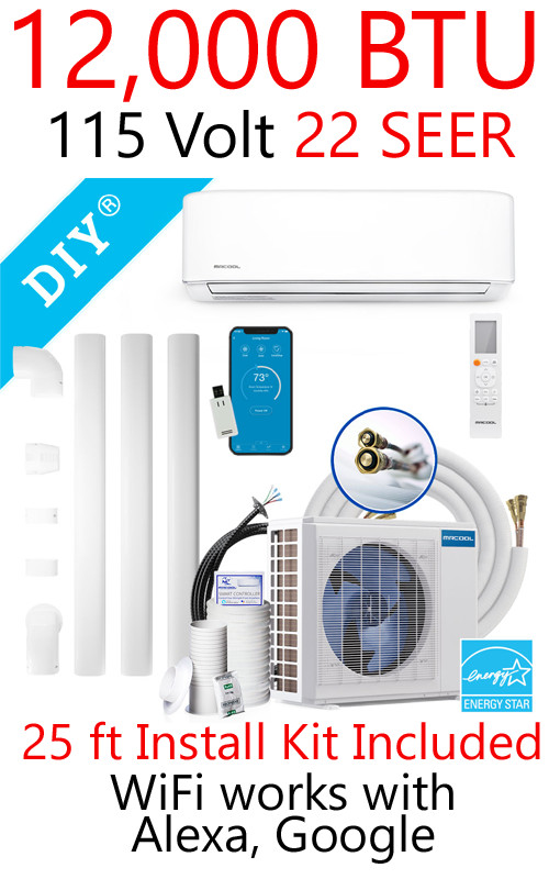 4th Generation MrCool Mr Cool DIY 12K Mini Split MiniSplit DIY-12-HP-C-115C25  | eBay