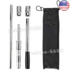 23 Universal Extended Lug Wrench 4 Way Tire Iron Nut Wrench Set With Socket
