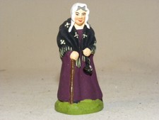 VINTAGE SANTON DE PROVENCE CRECHE MARCEL CARBONEL FEMME AU CALEN TAILLE 2 7CM