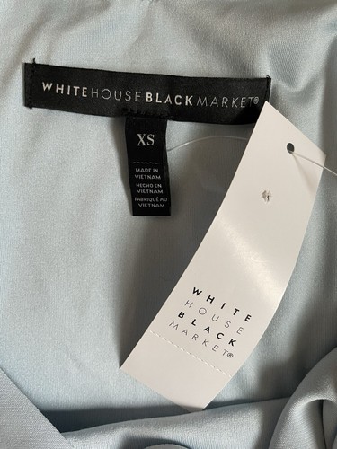 White House Black Market Sleeveless Matte Jersey Midi Dress Size XS Indigo - Picture 7 of 8
