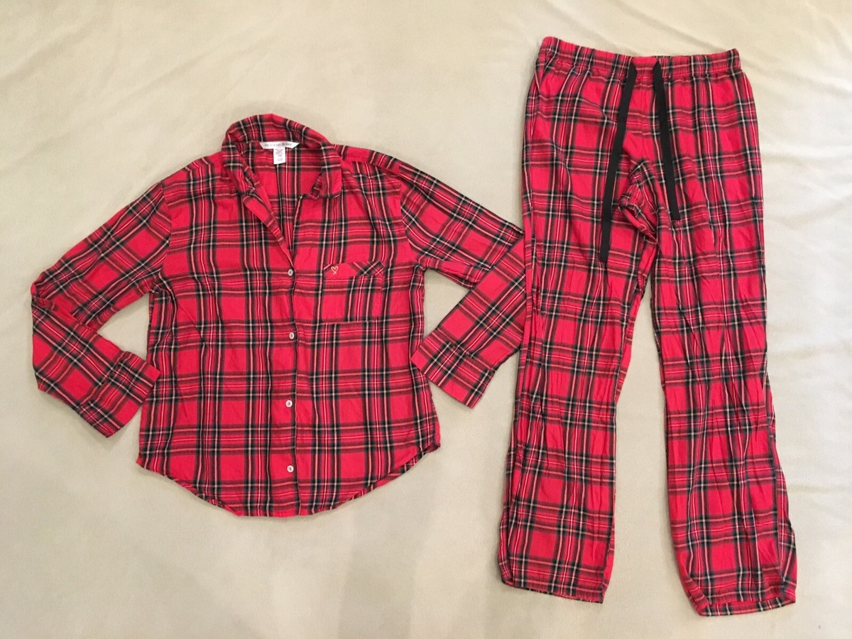 【新品】Victoria's Secret 赤ドット柄ルームウェア S VICTORIA'S SECRET One Piece Thermal Hoodie Christmas Pajamas PJs