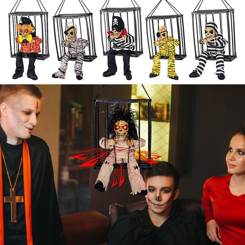 Screaming Animated Halloween Decorations, Halloween Decor Prop with