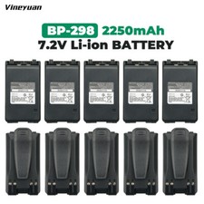10PC BP-298 2250mAh Replacement Li-ion Battery for Icom IC-V86 Two Way Radio