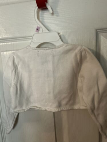 Ralph Lauren Toddler Girls Sweater White With Covered Buttons 18 M - Picture 3 of 3