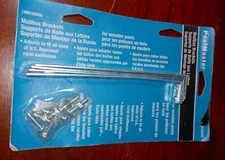 Mailbox Mounting Bracket for Wood Wooden Post with Screws New Fr Sh