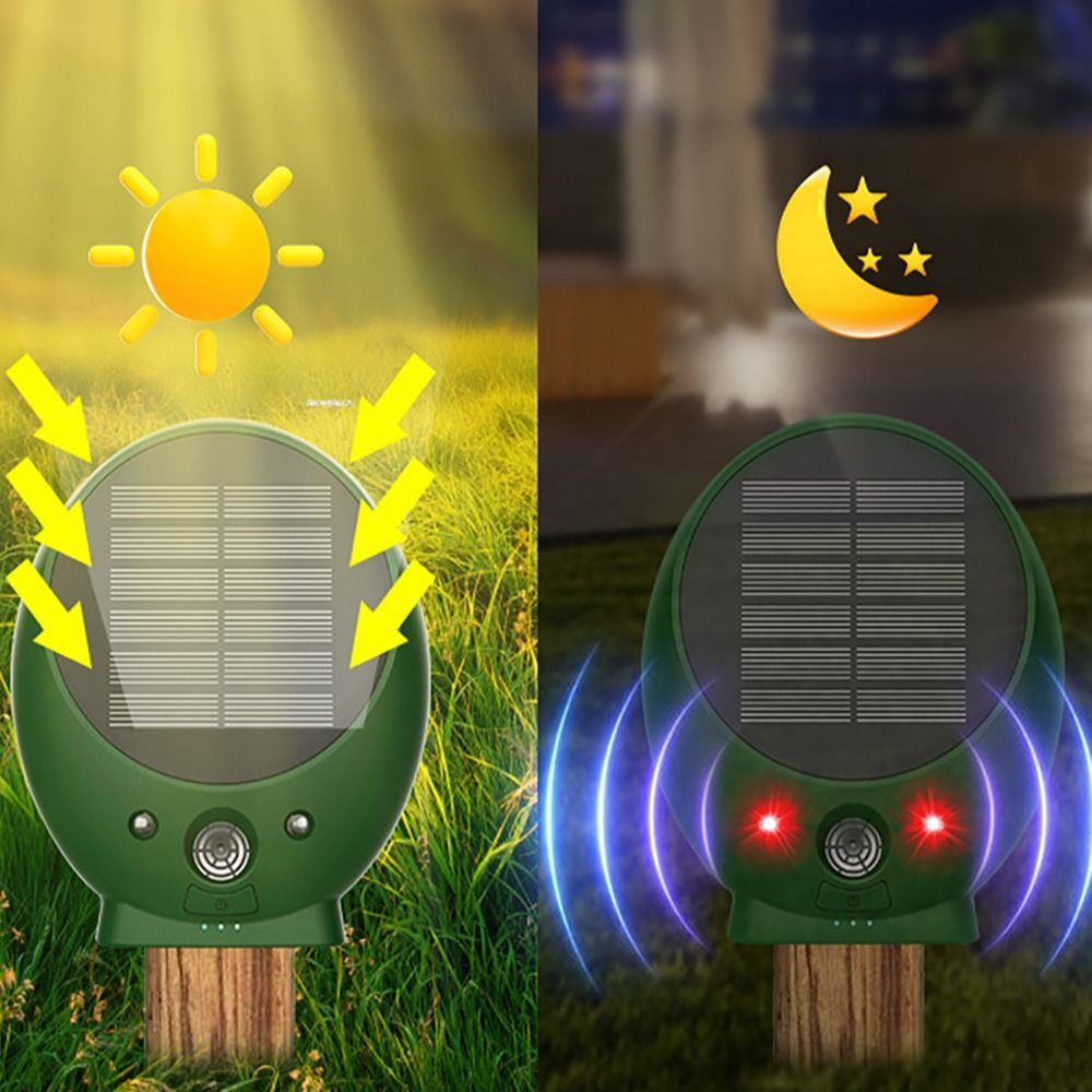 ABS Animal Repellent Ultrasonic Repeller High Quality Solar Cat Dog