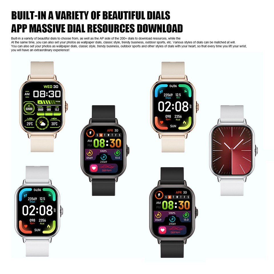 2024 Smart Watch For Men/Women, Waterproof Smartwatch Bluetooth iPhone