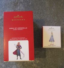 Lot 2 HALLMARK KEEPSAKE ORNAMENTS FROZEN 2 - Elsa /Anna of Arendelle 2020 NEW