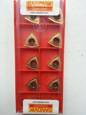 Lot De 10 Plaquettes De Coupe Sandvik Coromant WCMX080412 R-53 235 - Neuf Sous Blister