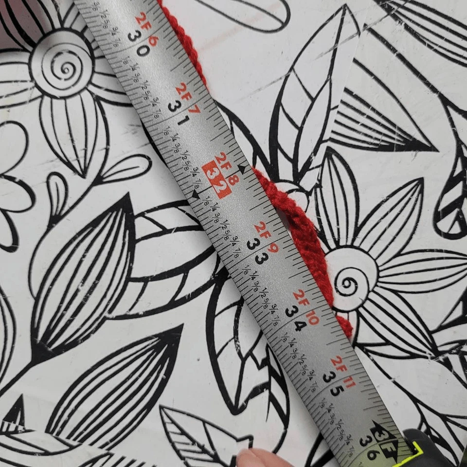 钩针头巾嬉皮波西米亚花儿童核心粉色红色 3 件套全新无标签 — 第 4/4 张图片