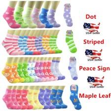 6 Pairs Cozy Fuzzy Super Soft Winter Slippery Stripe Solid Slipper Socks 9-11