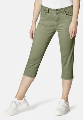 STOOKER WOMEN 7/8-Jeans Capri Lima Boyfriend Fit oil green wash