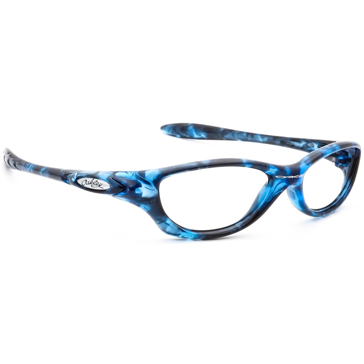 Oakley Sunglasses Frame Only Fate Blue Tortoise Wrap USA 51 mm | eBay