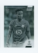 2021-22 Angel Gomes Topps Stadium Club Chrome Black & White Rookie Card 134/299. rookie card picture