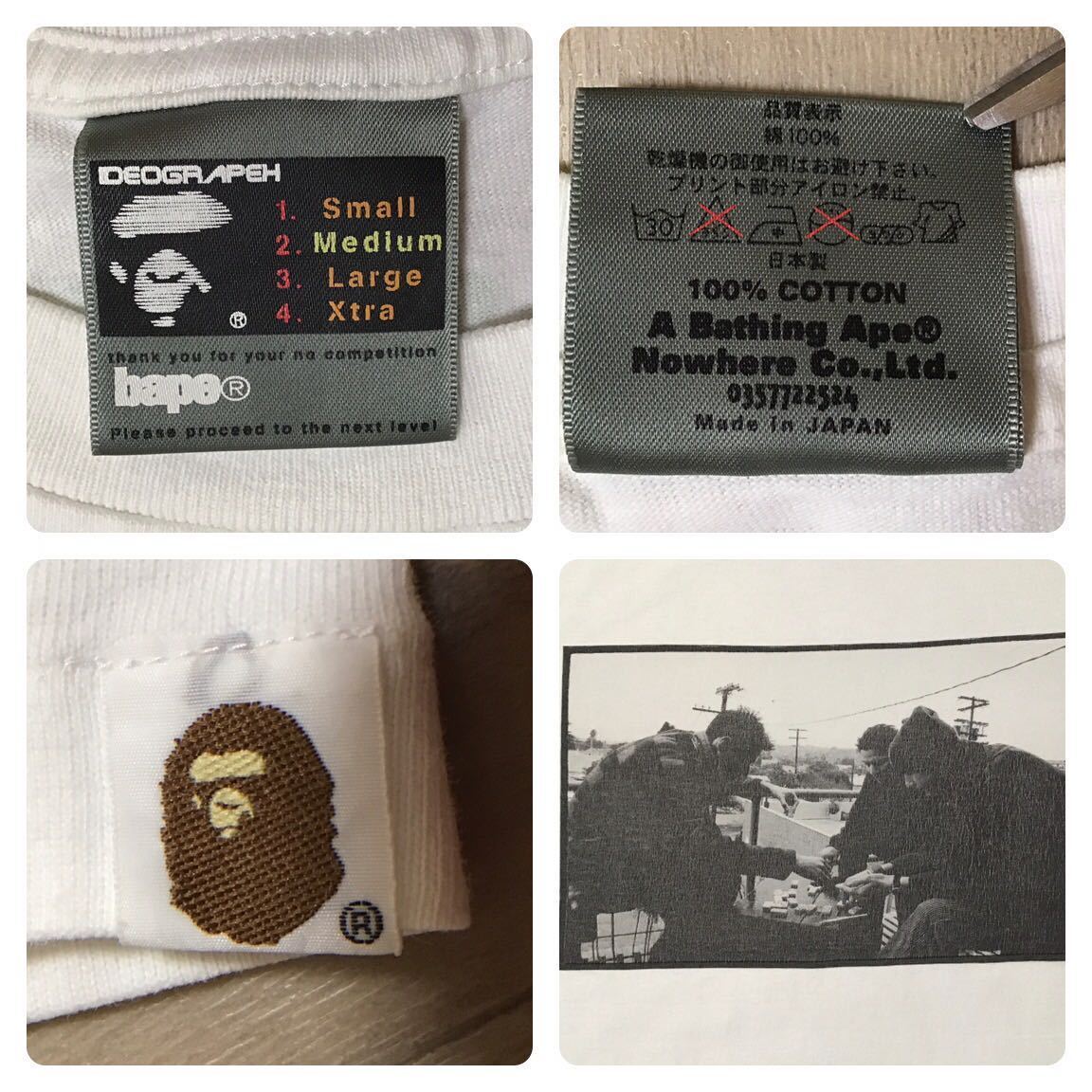 BAPE × shawn mortensen Beastie Boys photo T-shirt White A Bathing
