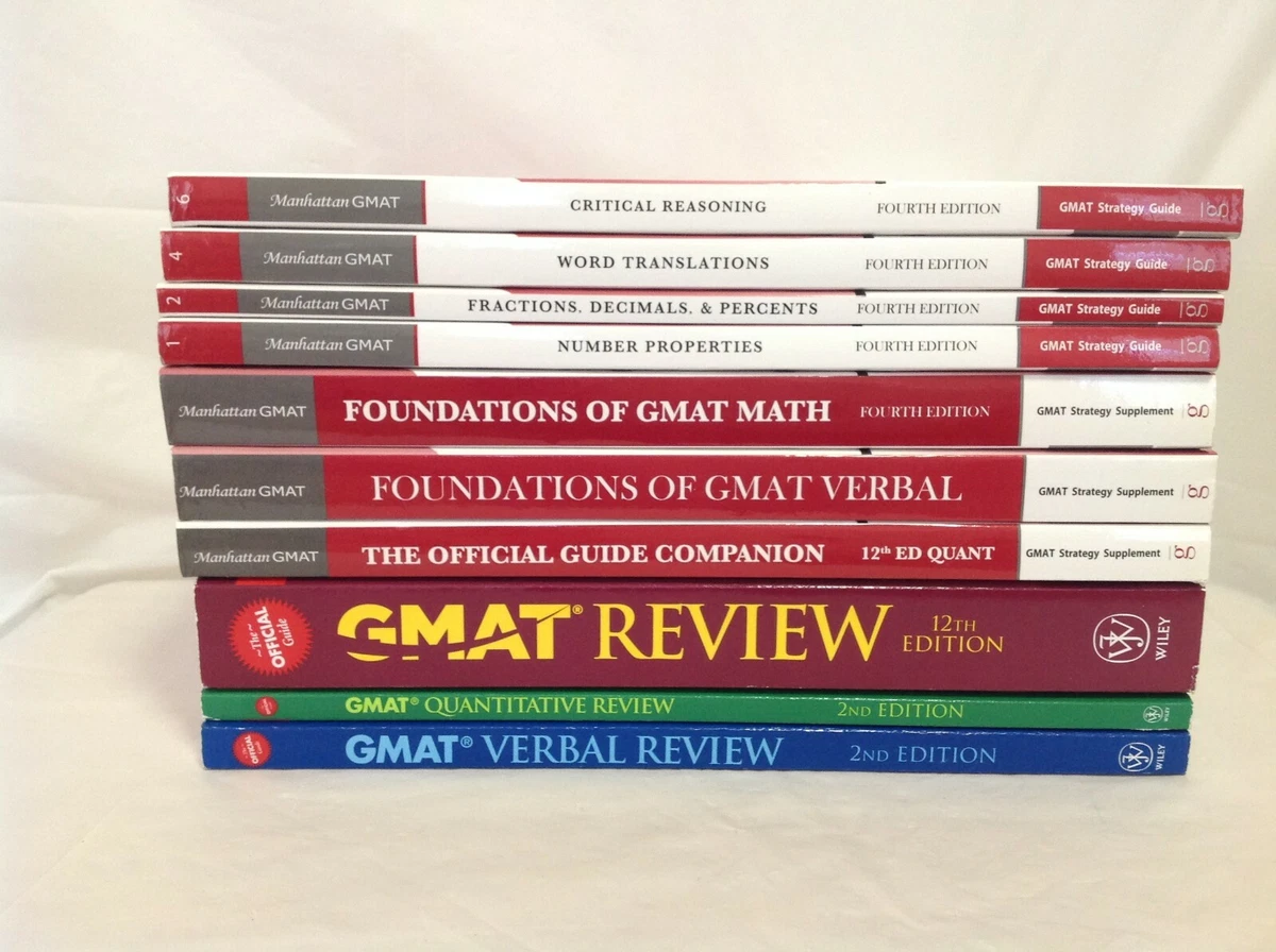 GMAT Quantitative & Verbal Review Books 2nd Edition The Official