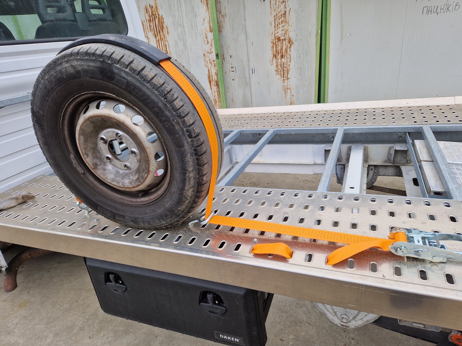 Cinghia Professionale per Bisarche 5T 50mm con Gancio Rotante Premium