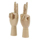 R/L Artist Wood Hand Model Manikin Wooden Mannequin Drawing Art Tool Accessory