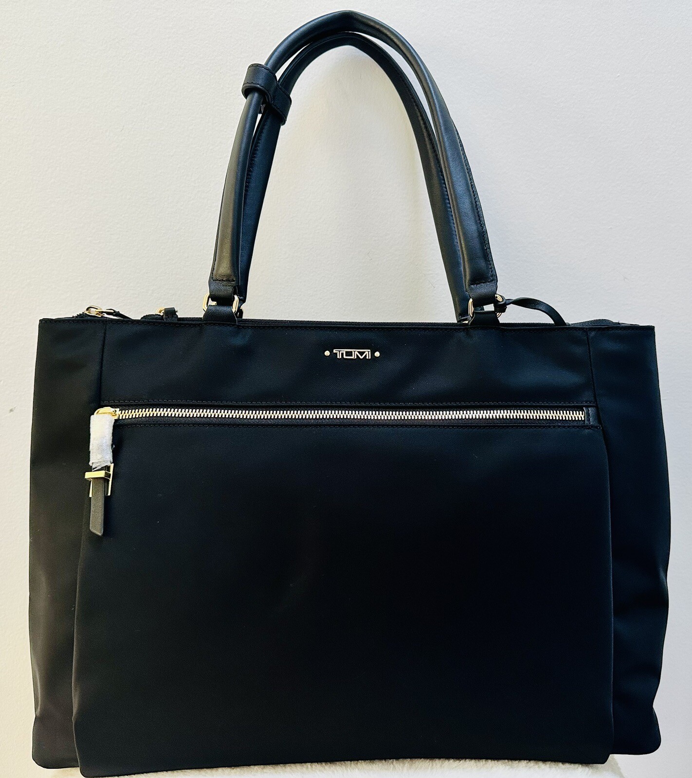 Tumi Voyageur Sheryl Business Tote Bag In Black With Gold Hardware