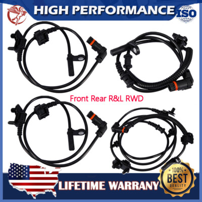 Set 4 ABS Wheel Speed Sensor Front Rear R&L RWD For Chrysler 300 Dodge Charger