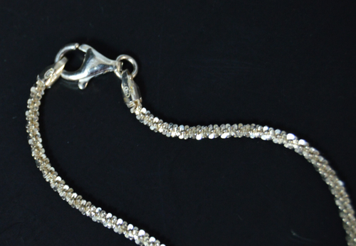 Italy 29" STERLING SILVER CHAIN extraordinary designs, hallmarked M O - Picture 5 of 6