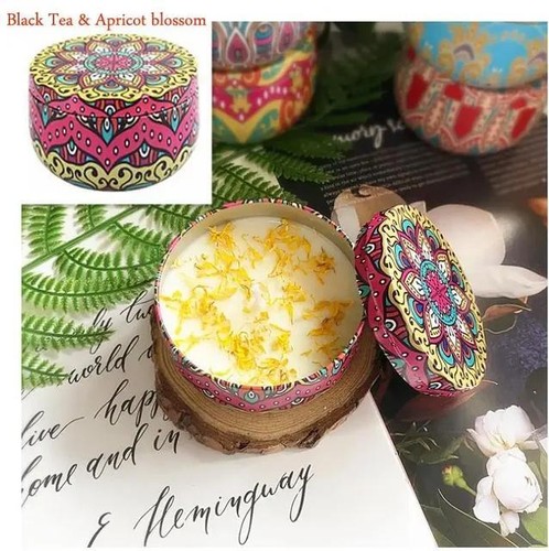Velas Perfumadas Cera 120 G Multicolor Pequeñas Modernas Suaves Soporte Libre Decoración del Hogar - Imagen 28 de 32
