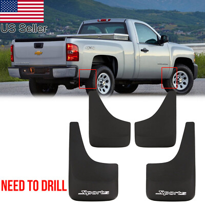 4x Splash Guards Mud Flaps For Chevy Chevrolet Suburban Tahoe Silverado 2001-14