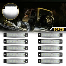 10pcs White Waterproof Led Truck Pickup Bed Light Leds Rock Lighting Bar Kits