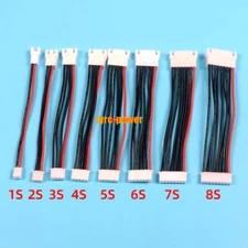 10/100pcs JST-XH Plug 22AWG 100/150/200MM 2~8S LiPo Battery Balance Charge Cable