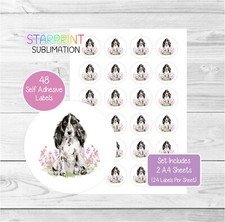 Cocker Spaniel Stickers/Labels For Envelope Seals/Party Bags/Labelling-Blue Roan