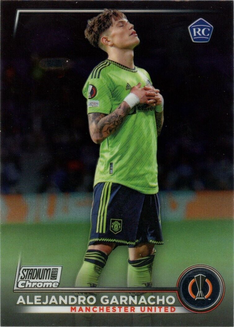 2023 Topps Stadium Club Chrome UEFA #49 Alejandro Garnacho RC | eBay