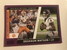 2021 Panini Score Purple Parallel Collegiate Champions DeShaun Watson Texans CC3