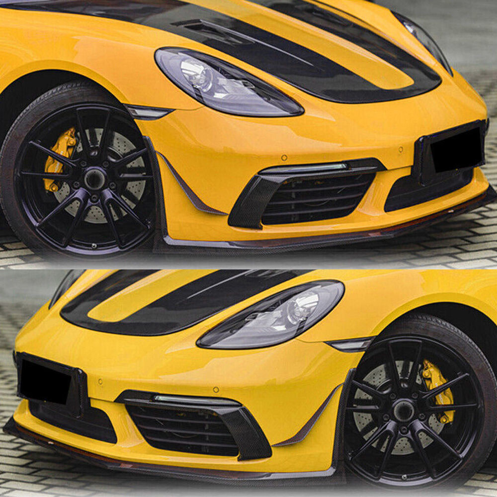 For Porsche 718 Boxster Cayman 16+ Dry Carbon Front Bumper