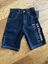 U.S. Polo Assoc. Size 6 Boys Blue Denim Bermuda NWT