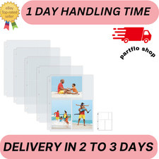 50 Pack 4X6" Photo Album Refill Pages for 3 Ring Binder,Ultra-Clear Photo Sleeve